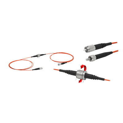 Cabo de conexão de junta rotativa de fibra óptica multimodo de 400nm a 2200nm conector FC PC