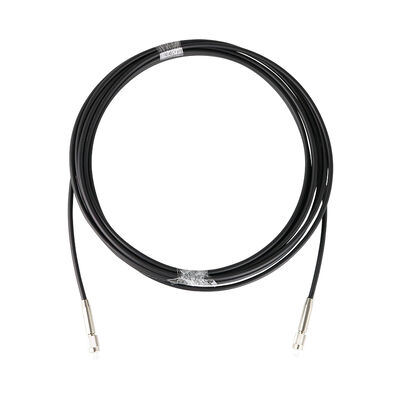 Cabo Patch blindado Multimodo 4.8mm LSZH Preto Aço Inoxidável com conector FC PC